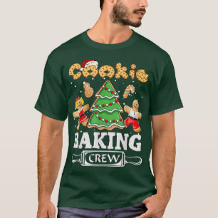 Cookie Baking Crew Christmas Santa Matching Family T-Shirt