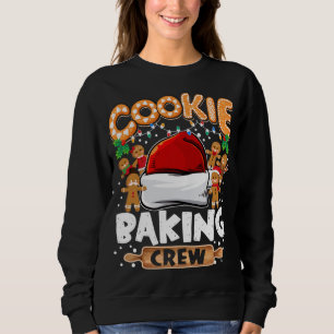 Cookie Baking Crew Funny Christmas Lights Gingerbr Sweatshirt