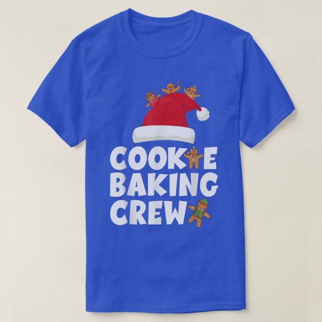 Cookie Baking Crew Funny Christmas Pyjamas Family  T-Shirt (Design Front)