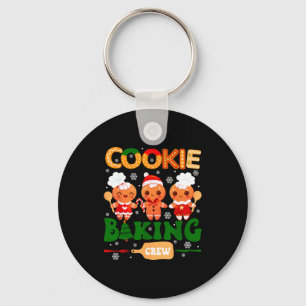 Cookie Baking Crew Gingerbread Cooking Lover Xmas Key Ring