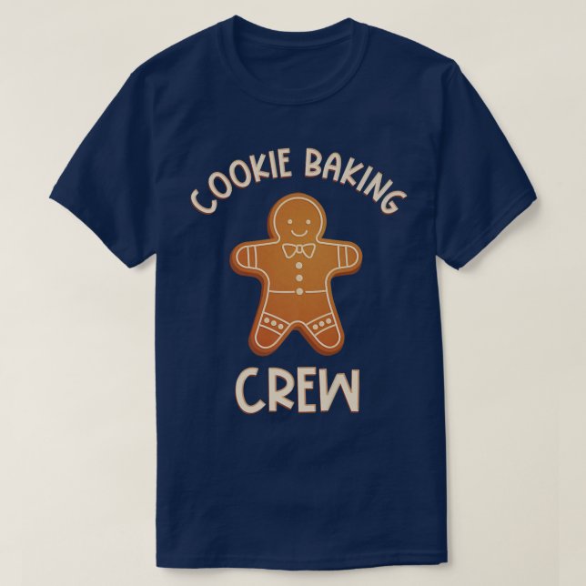 Cookie Baking Crew  Gingerbread Man  Matching  T-Shirt (Design Front)