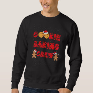 Cookie Baking Crew Gingerbread Men With Xmas Hats Sweatshirt