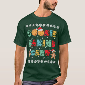 Cookie Baking Crew Gingerbread Men with Xmas Hats  T-Shirt