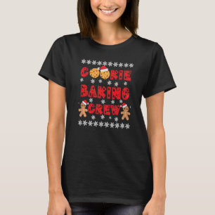 Cookie Baking Crew Gingerbread Men With Xmas Hats T-Shirt