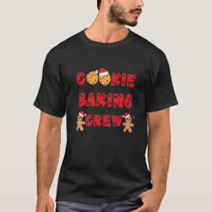 Cookie Baking Crew Gingerbread Men With Xmas Hats  T-Shirt