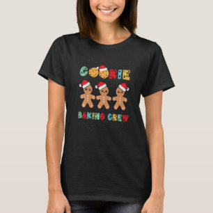 Cookie Baking Crew Gingerbread Men With Xmas Hats  T-Shirt