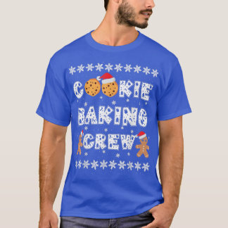 Cookie Baking Crew Gingerbread Men with Xmas Hats  T-Shirt