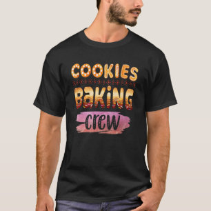 Cookie Baking Crew Matching Xmas Cute Graphic T-Shirt