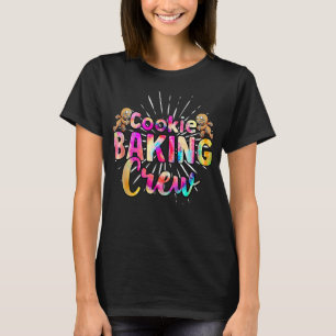 Cookie Baking Crew Tie Dye Happy Christmas Cooking T-Shirt