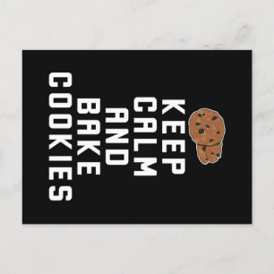 Cookie Baking Keep Calm and Bake Cookies Postcard