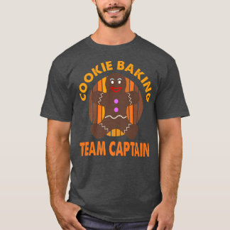 Cookie Baking Team Captain Christmas Gingerbread M T-Shirt