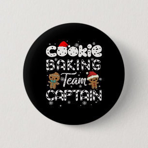 Cookie Baking Team Captain Gingerbread Christmas 6 Cm Round Badge