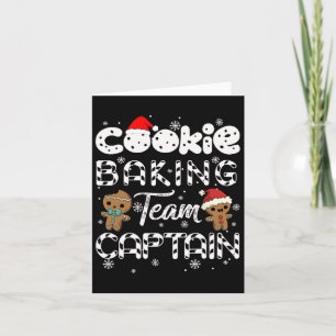 Cookie Baking Team Captain Gingerbread Christmas Card
