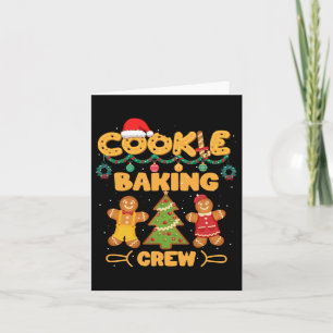 Cookie Baking Team Crew Xmas Family Matching Group Card