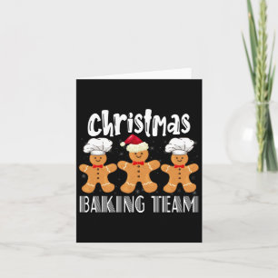 Cookie Baking Team Crew Xmas Family Matching Group Card
