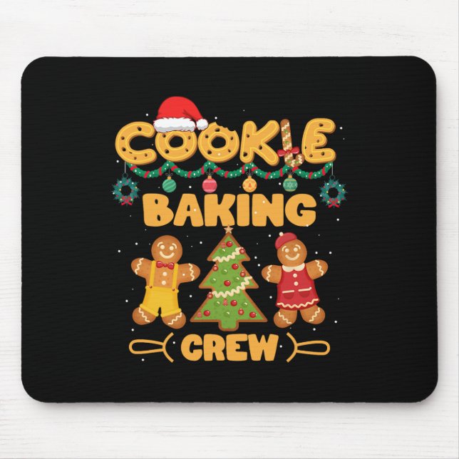 Cookie Baking Team Crew Xmas Family Matching Group Mouse Pad (Front)
