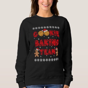 Cookie Baking Team Gingerbread Men With Xmas Hats Sweatshirt