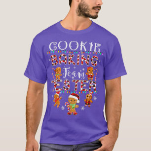 Cookie Baking Team Tester Gingerbread Red Plaid Ch T-Shirt