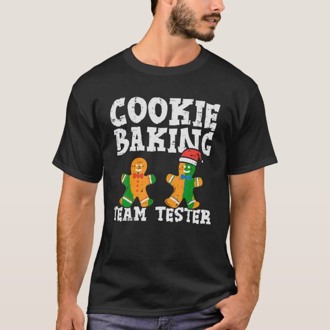 Cookie Baking Team Tester Xmas Christmas Family Da T-Shirt (Front)