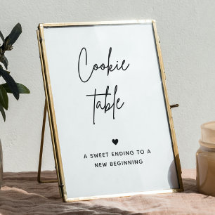 Cookie Bar Sign Wedding Cookie Table Sign