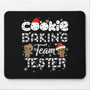 Cookie Byking Team Tester Gingerbread Christmas Mouse Pad