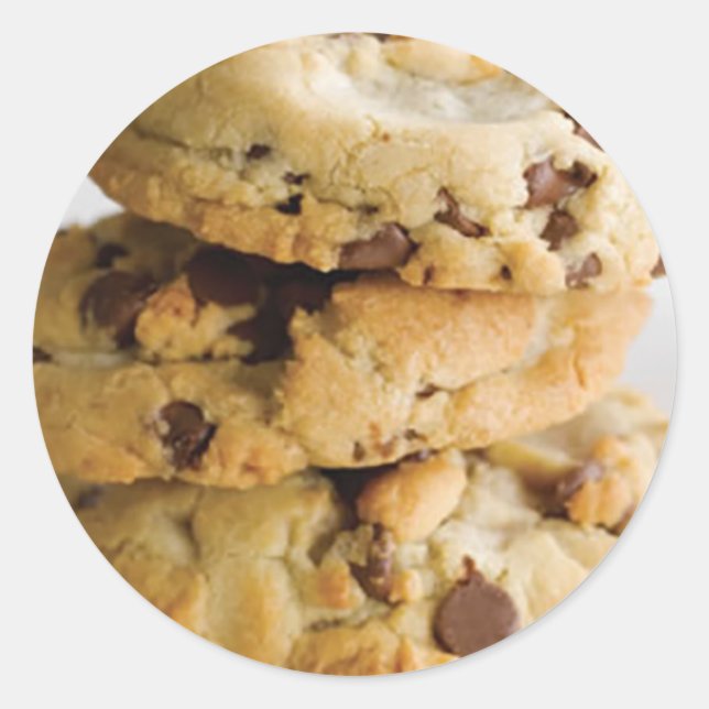  Cookie Chocolate  Classic Round Sticker (Front)