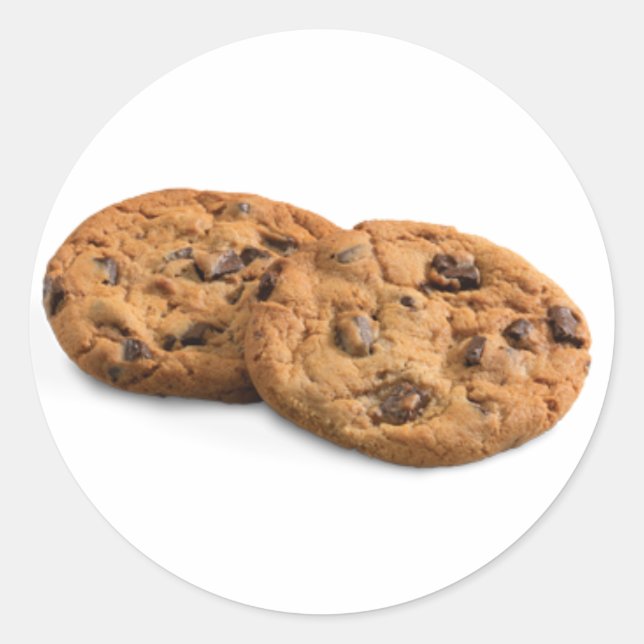  Cookie Chocolate  Classic Round Sticker (Front)