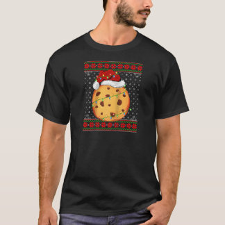 Cookie Christmas Lights Ugly Sweater Santa Cookie 