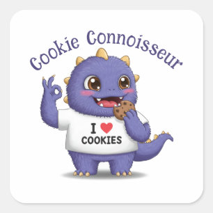 Cookie Connoisseur Square Sticker