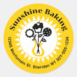 cookie cupcake bouquet baking gift tag stickers 3