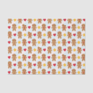 Cookie Cute Kawaii Gingerbread Men Tissue Paper