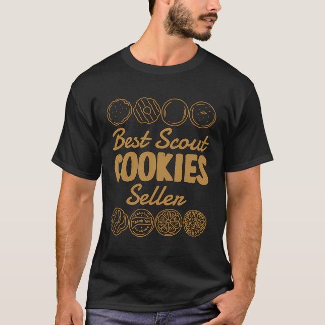 Cookie Dealer Best Scout Cookies Seller Camping T-Shirt (Front)
