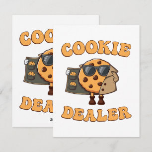 Cookie Dealer Funny Baking Holiday Card