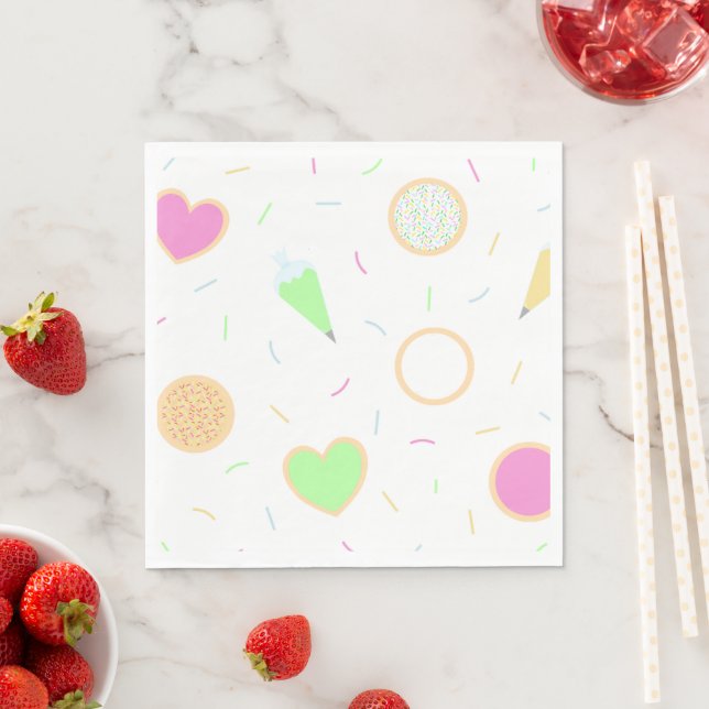 Cookie Decorating Birthday Lunch Napkin Collection (Insitu)