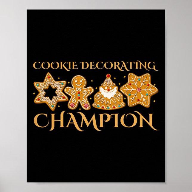 Cookie Decorating Chamon Baking Christmas Family M Poster (Front)