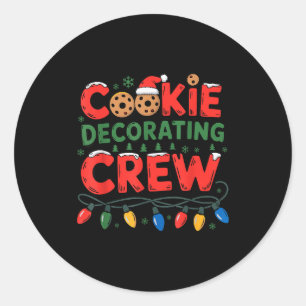 Cookie Decorating Crew Christmas Baking Baker Sant Classic Round Sticker