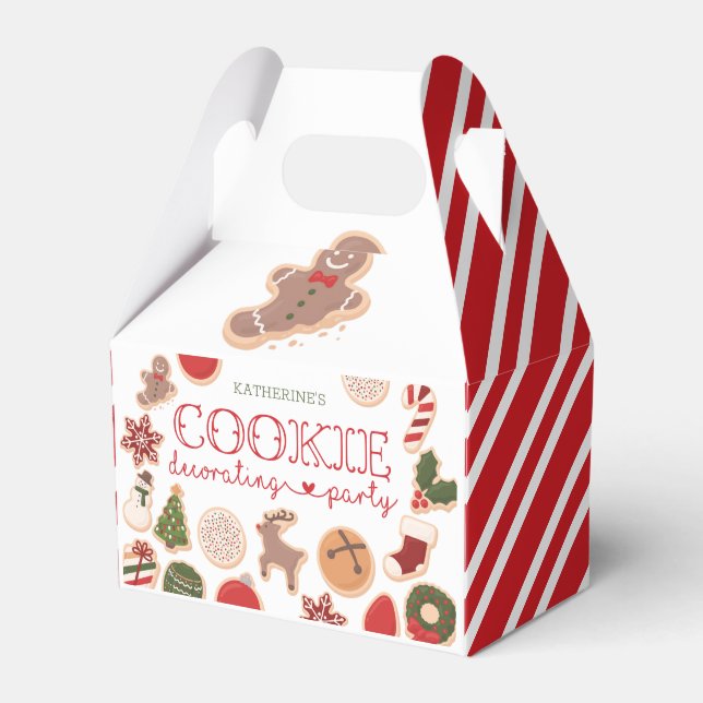 Cookie Decorating Party Favour Box (Front Side)