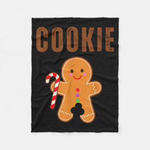Cookie Eater Funny Christmas Couples Matching  Fleece Blanket