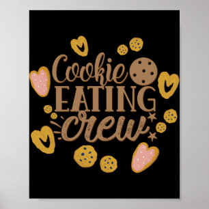 Cookie Eating Crew Fun Christmas Toddler T Shirt Poster