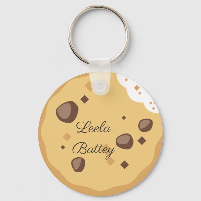 Cookie Emoji Key Ring (Front)