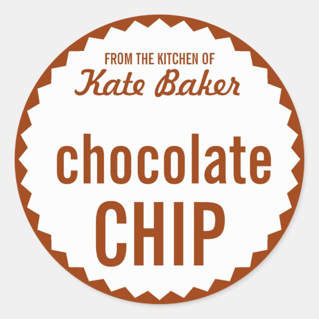 Cookie Exchange Bake Sale Label Template (Front)