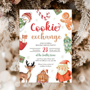 Cookie Exchange Baking Party Christmas Holiday Invitation