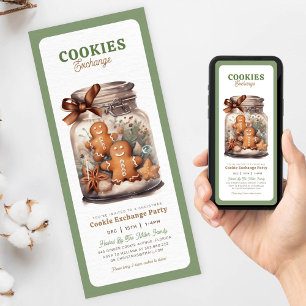 Cookie exchange christmas holiday party invitation