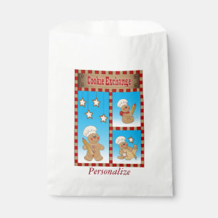 Cookie Exchange Gingerbread Men Bakers Favour Bag