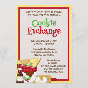 Cookie Exchange Invitation Holiday Party Invite