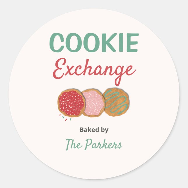 Cookie Exchange Labels (Front)