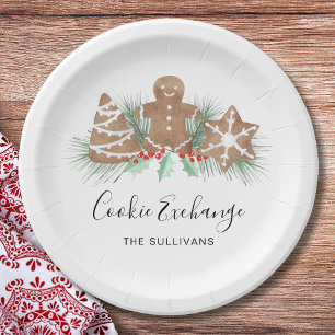 Cookie Exchange Paper Plate