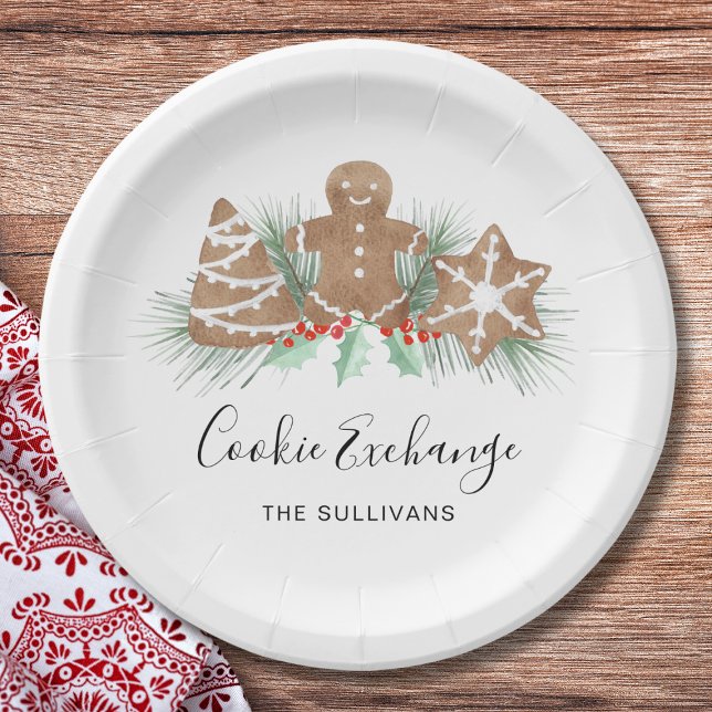 Cookie Exchange Paper Plate (Creator Uploaded)