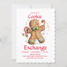 Cookie Exchange Party Invitation You Customise