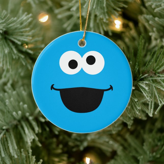 Cookie Face Art Ceramic Ornament (Tree)